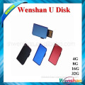 Slide USB disk in Aluminum Casing, Free Logo Laser Engraving